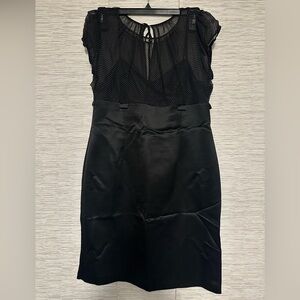 Tahari Silk Black Dress
